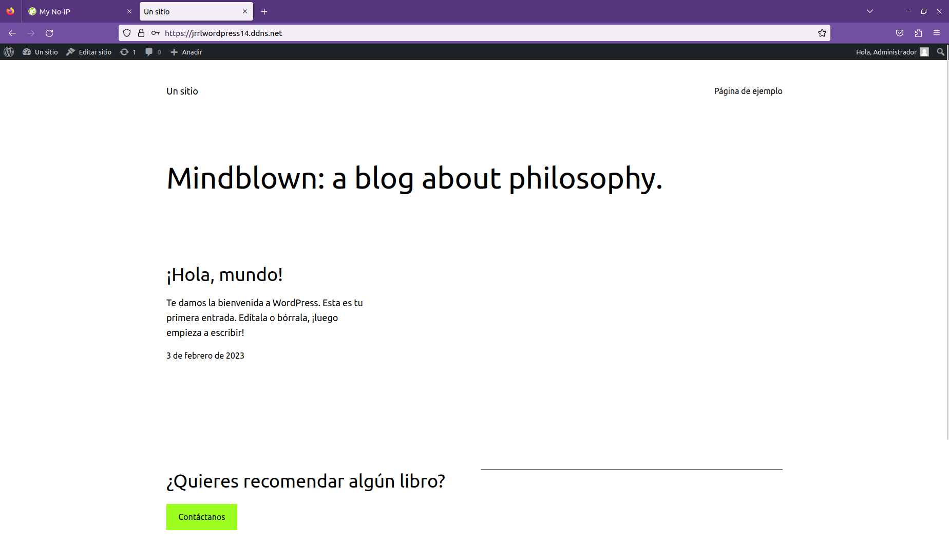 Frontend de WordPress