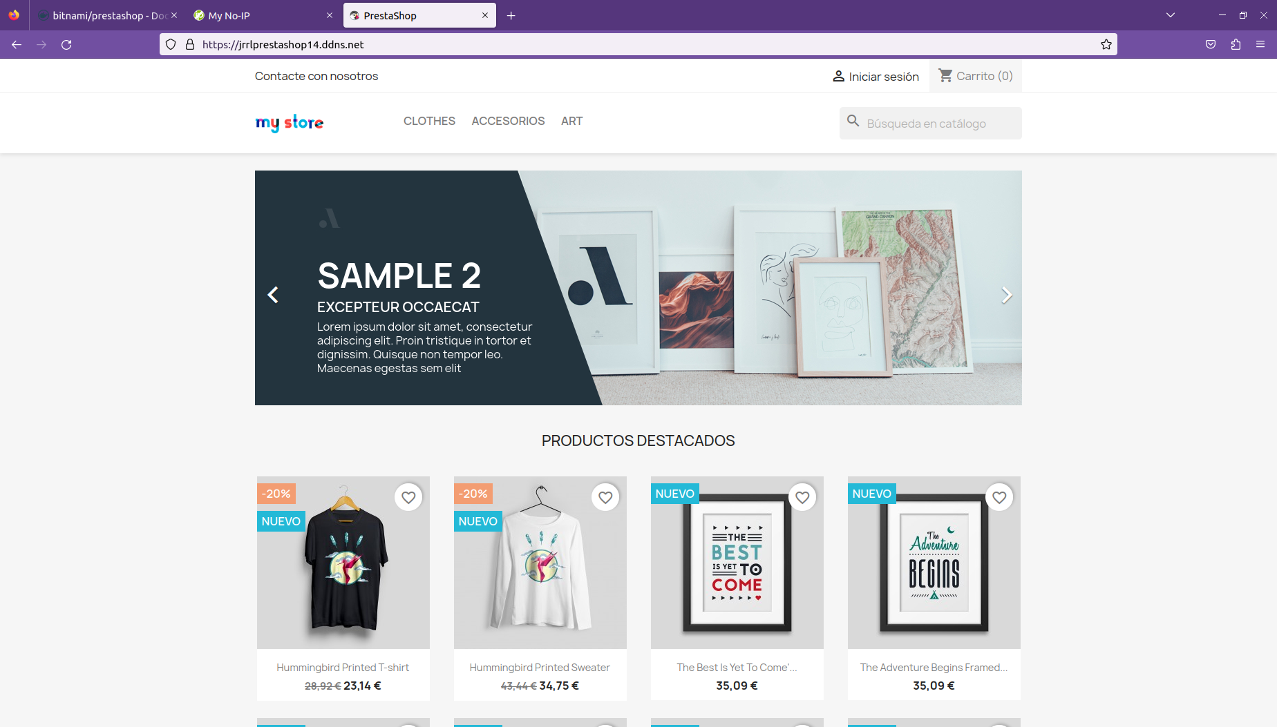 Tienda Online de PrestaShop